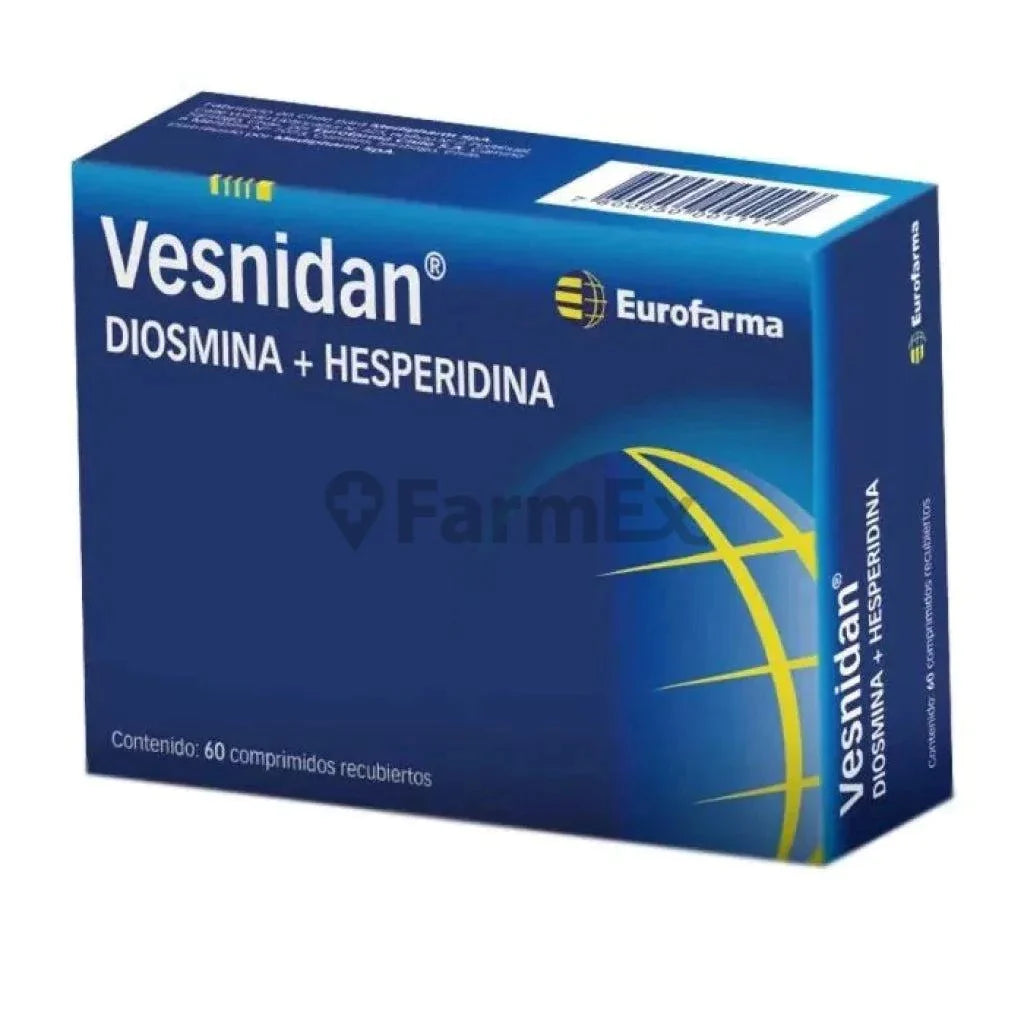 Vesnidan 500 mg x 60 comprimidos Farmex-Fonasa-Persistente